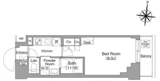 コンフォリアリヴ大崎【5階】の間取り