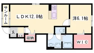 パインヌーボー西脇II【1階】の間取り