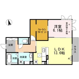 ラシュレ【1階】の間取り