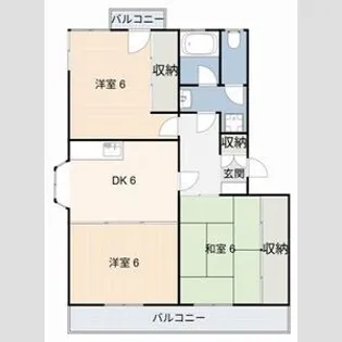 アーバンハイム鍋田【2階】の間取り