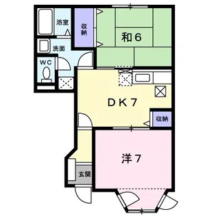 パウム野村II【1階】の間取り