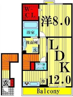 ルミエール ドゥ【2階】の間取り