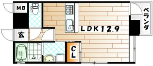 アヴィタシヨン浅生通り【7階】の間取り