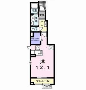 ラピス ラズリ【1階】の間取り