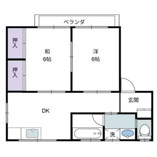 ブレア青葉【1階】の間取り