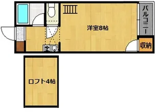 レインボー室見【2階】の間取り