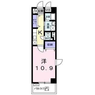 シャン・ド・フルール【3階】の間取り