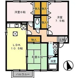 あかり A棟【2階】の間取り