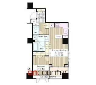 パークホームズ市谷薬王寺セントガレリア【7階】の間取り