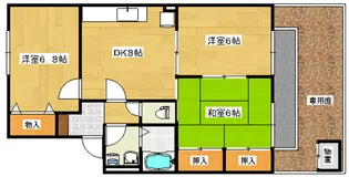 セジュール相田B棟【1階】の間取り