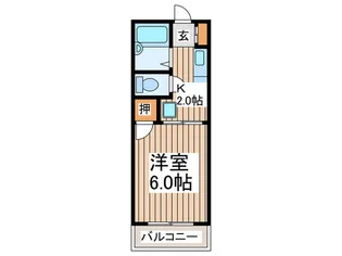 プラザ東林間【3階】の間取り