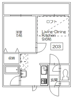 ブレイブリィ【2階】の間取り
