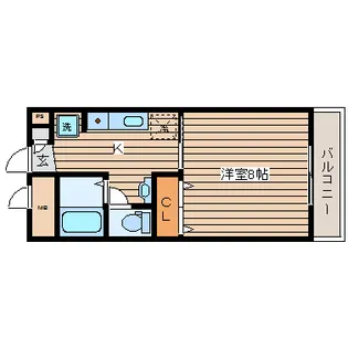 エビスヤパークサイド【7階】の間取り