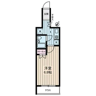 Supreme Tsukishima【1階】の間取り