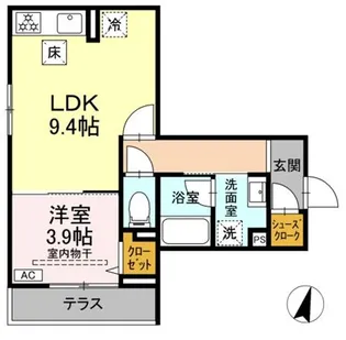 D Paina 登戸新町【3階】の間取り