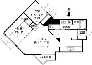 クレスト和泉【1階】の間取り
