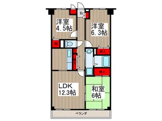 ノヴァデガイヤ【3階】の間取り
