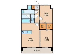ペルフェクタ塩原【4階】の間取り