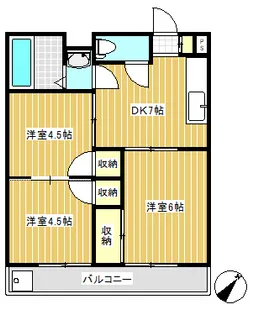 グリーンハイツ【1階】の間取り