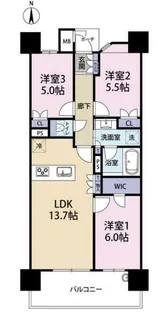 MJR大分サーパスコート【11階】の間取り