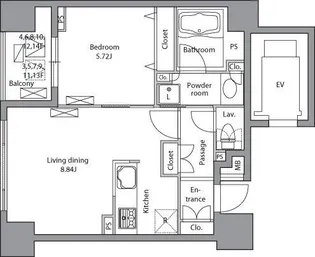 レジディア神田岩本町【2階】の間取り