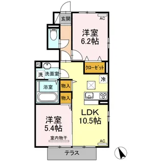 ジェネローソ【1階】の間取り