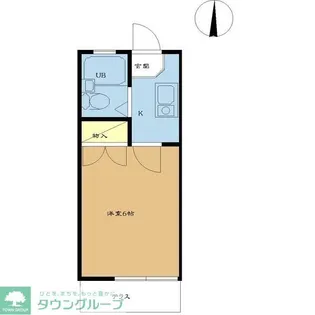 αNEXT荒牧第1A【1階】の間取り