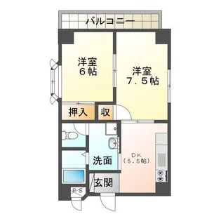 白山マンション【2階】の間取り