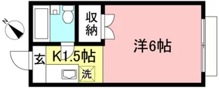 グリーンハイツ滝瀬B【1階】の間取り