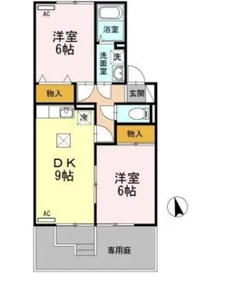ベルウッドA【1階】の間取り