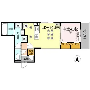 ベルナシェンテ南松山【2階】の間取り