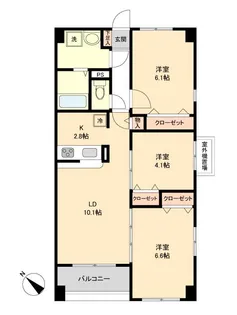 S-FORT青葉しらとり台【4階】の間取り