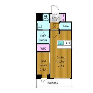 アジールコート三宿テラス【3階】の間取り