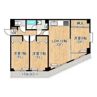 エルム梶ヶ谷【3階】の間取り