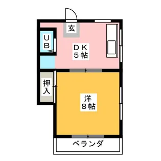 エステイト多賀【2階】の間取り