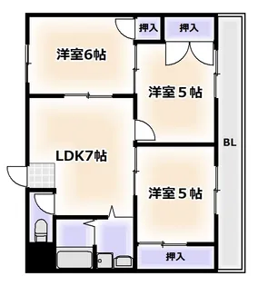 マンション青柳【4階】の間取り