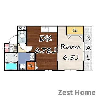 エスポワール塚口南【4階】の間取り