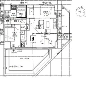 ドゥーエ東大前【13階】の間取り