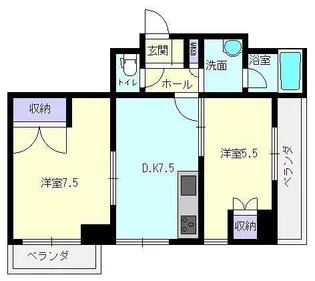ホワイトキューブ【2階】の間取り