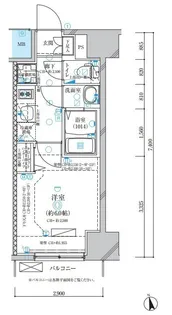 ディアレイシャス名古屋浄心【5階】の間取り