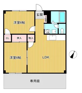 フォブール八幡【2階】の間取り