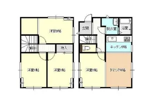 金山新東貸家の間取り