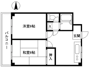サンブランチマンション【2階】の間取り