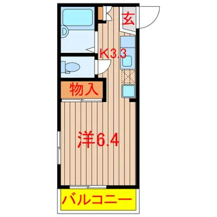 クレイン薬円台【2階】の間取り