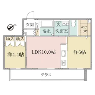 (シニア限定)ヘーベルヴィレッジ目黒東が丘【1階】の間取り