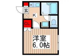 グランデュール市川E【1階】の間取り