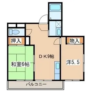 グランビュー戸部【8階】の間取り