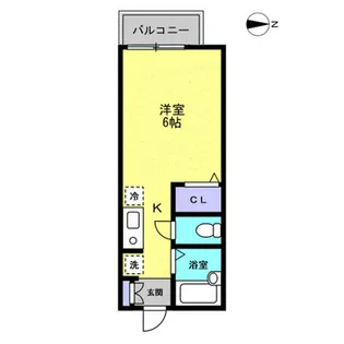ビューラエム【2階】の間取り