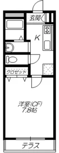 サンク シャンブル【1階】の間取り