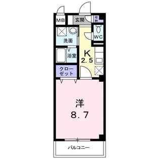 サニーインプレス【2階】の間取り